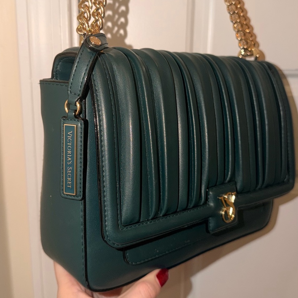 Victoria's Secret Dark Green Shoulder Bag with matching wallet